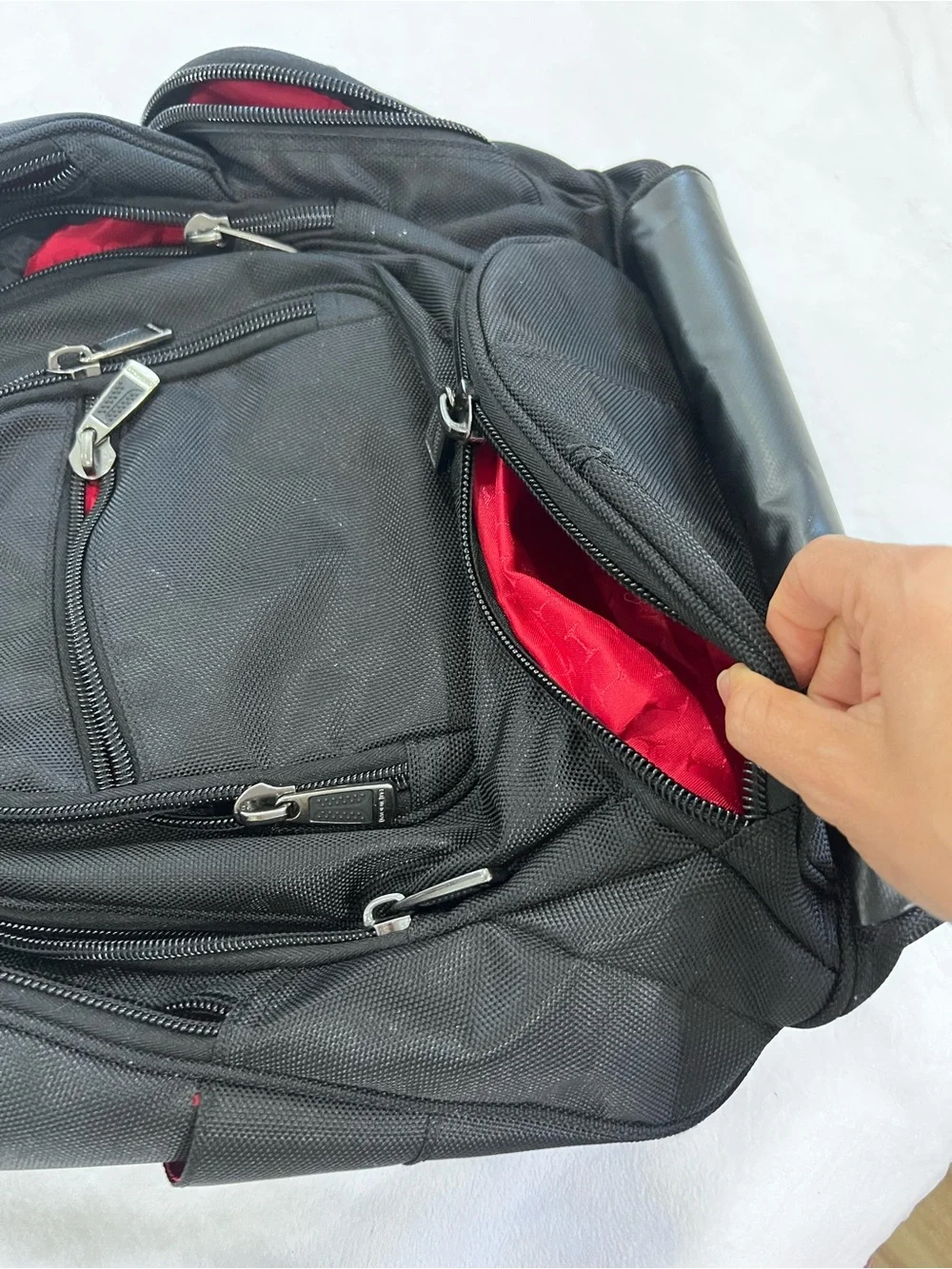Black Travel & Tech Backpack for Men